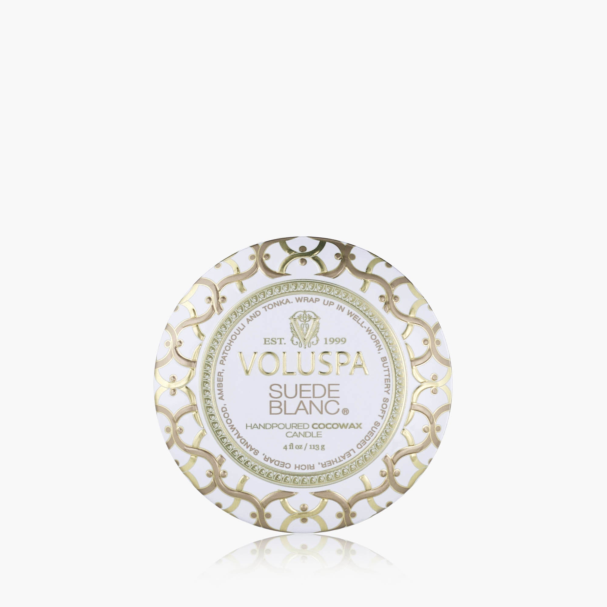Suede Blanc - Mini Tin Candle