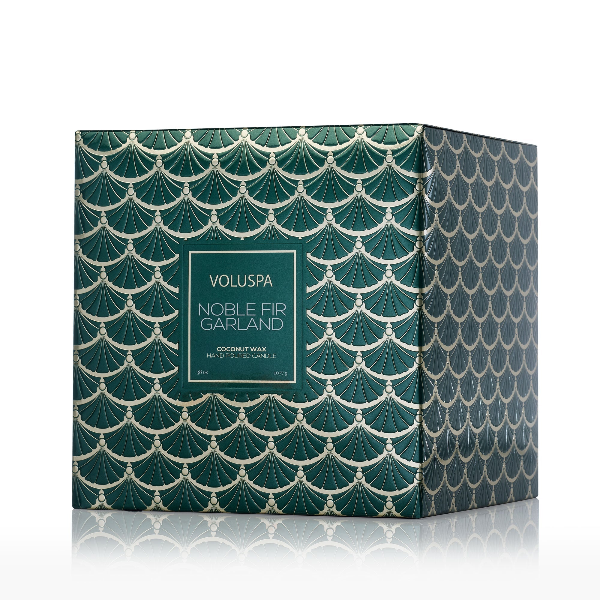 Noble Fir Garland - 3 Wick Hearth Candle