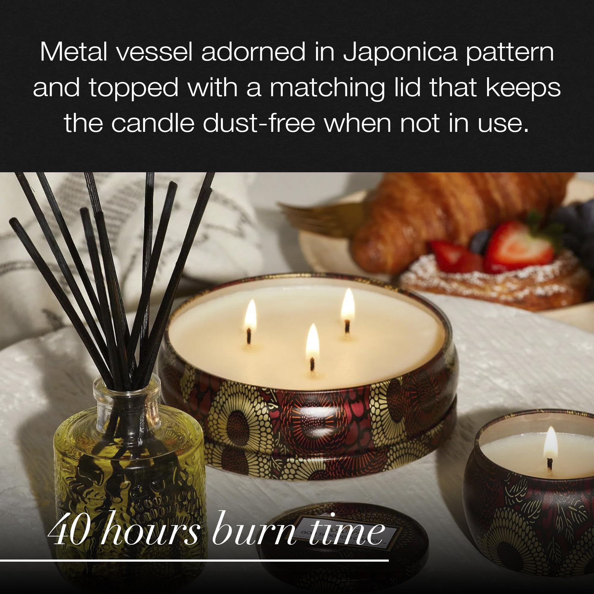 3 Wick Tin Candle - Goji Tarocco Orange by Voluspa for Unisex - 12 oz Candle